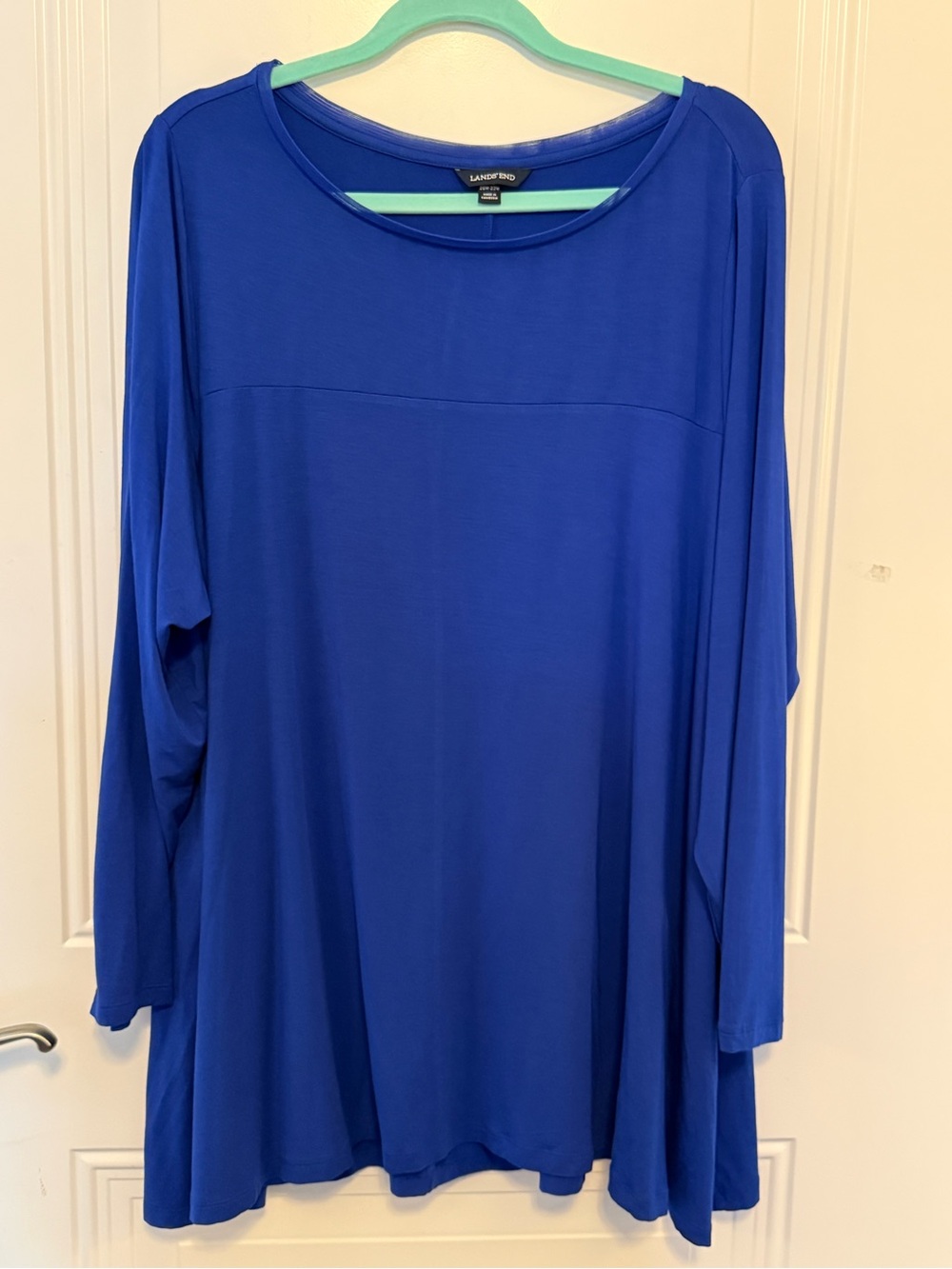Lands' End Women's Navy Blue Knit Top